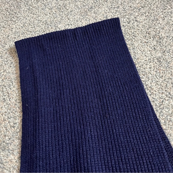 Sezane Knit Scarf Navy - Picture 8 of 8